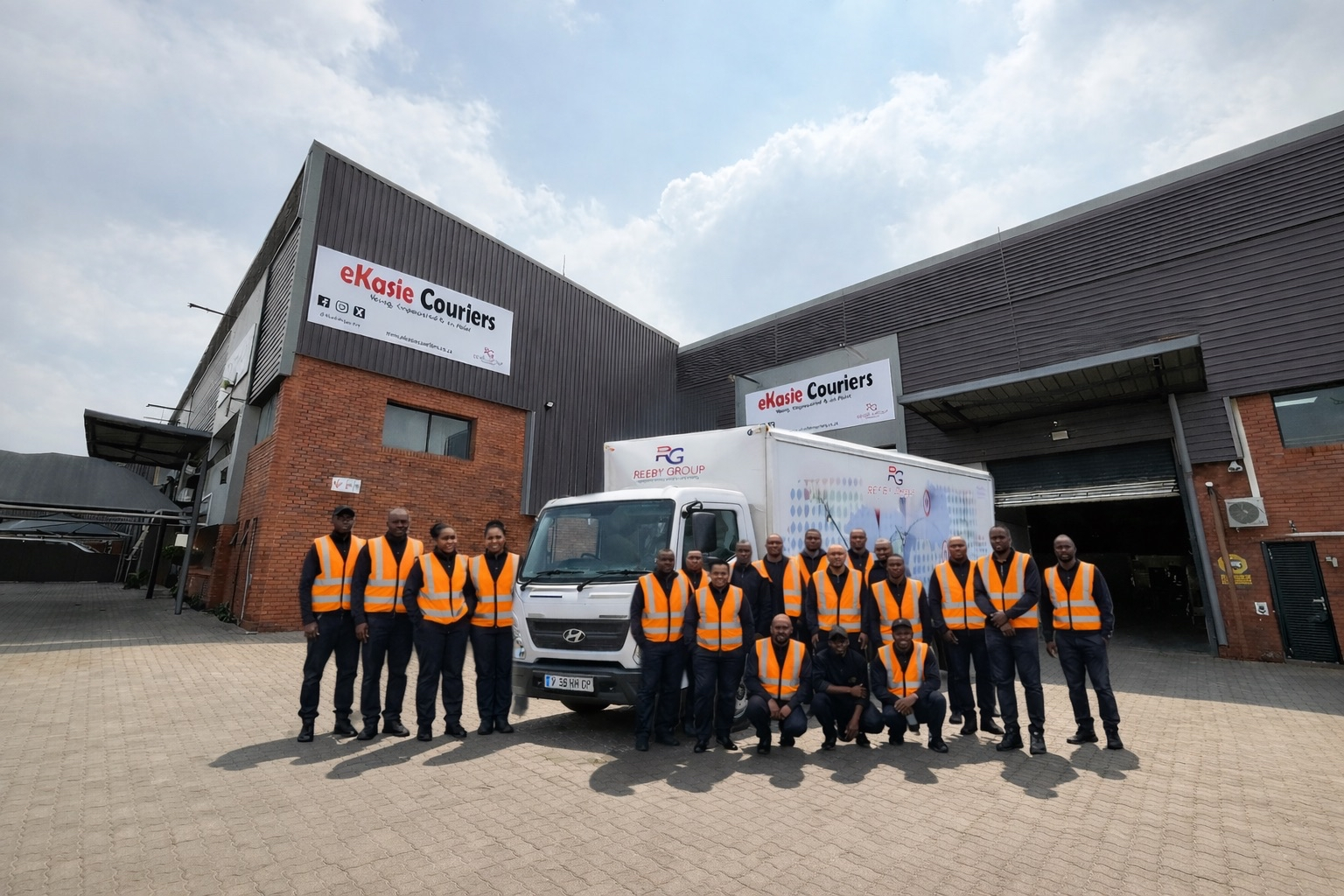 Ekasie Couriers team and fleet - 10 year milestone